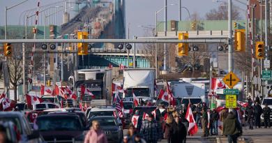 US auto factories disrupted by Canadian trucker rally