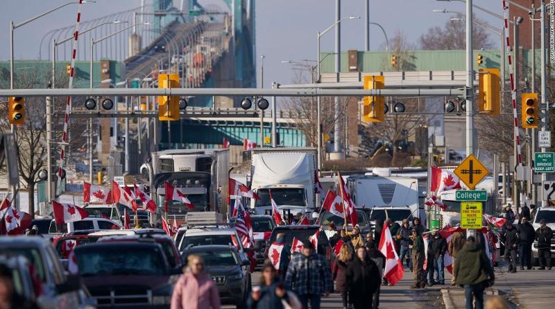 US auto factories disrupted by Canadian trucker rally