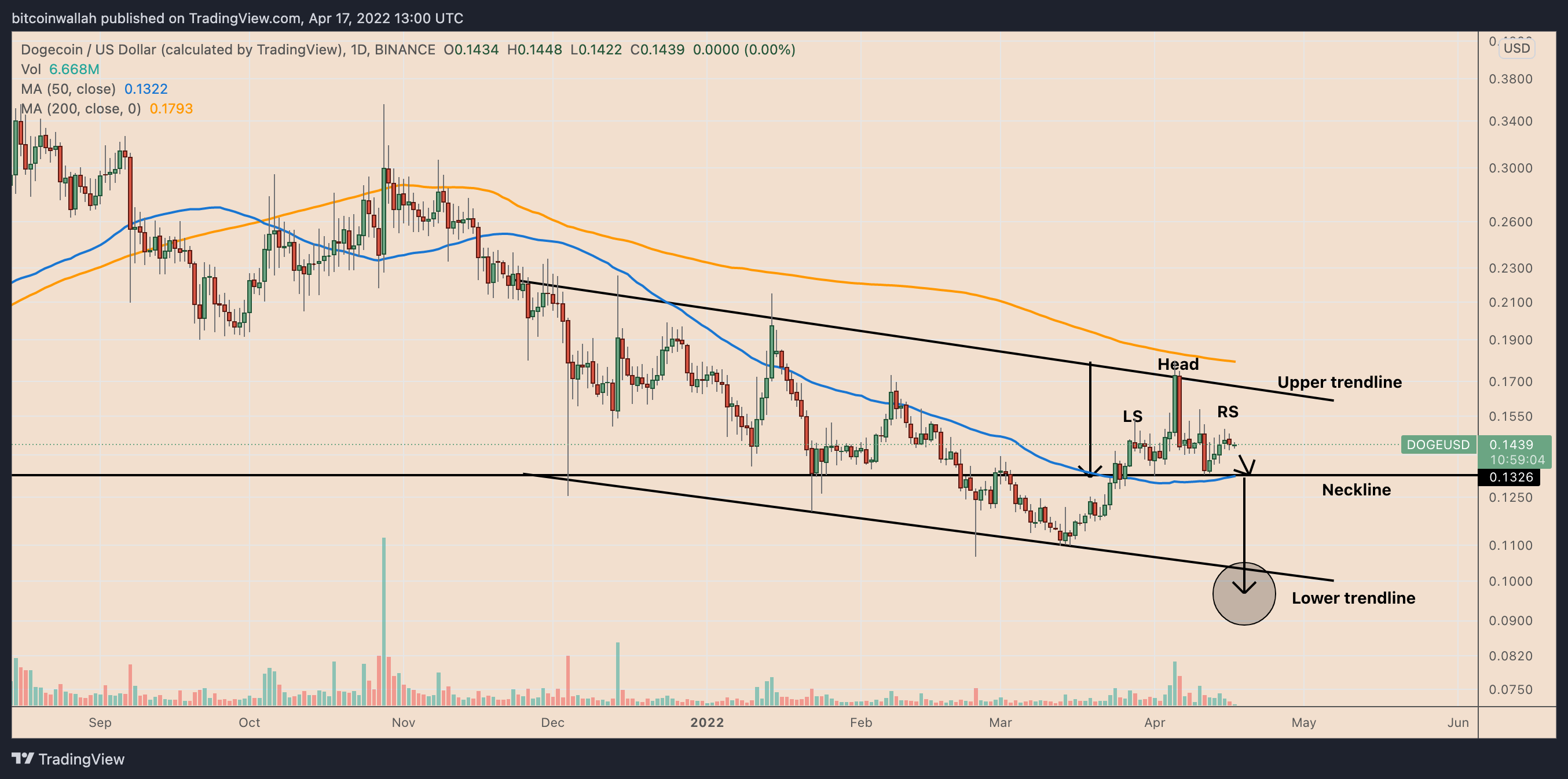 DOGE price analysis hints at 30% drop despite Elon Musk’s Twitter bid