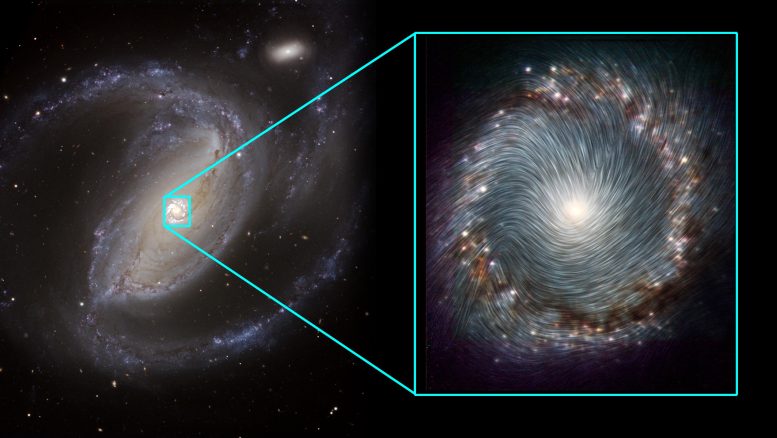 SOFIA Reveals How Magnetic Fields Help Feed a Supermassive Black Hole