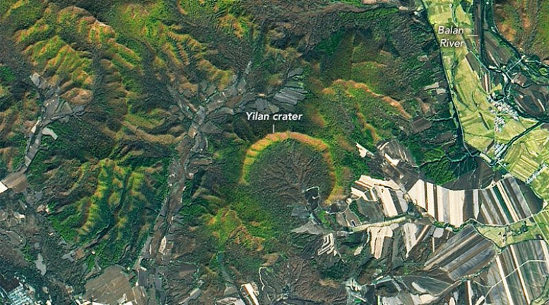Young Impact Crater Uncovered in Yilan, China